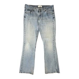 Levi Strauss Signature Distressed Stretch Low Rise Bootcut Jeans Size miss 14M